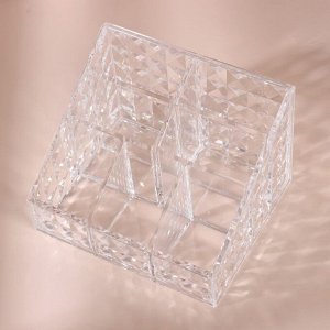 Органайзер для хранения, 7 секций, 14.7x10x12.3 см, прозрачный