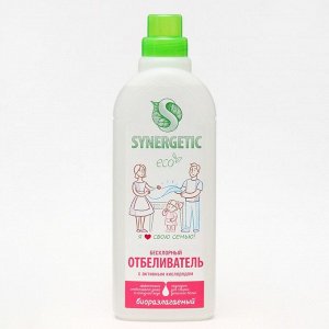 Отбеливатель Synergetic, гель, для белья и поверхностей, 1 л