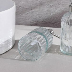Набор дозаторов для ванной, по 400 мл, стекло, прозрачный
