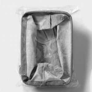 Корзина для хранения LaDо*m, с ручками, 23*16*12 см, серая