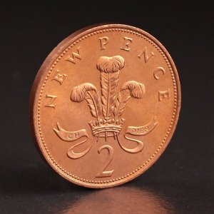 Монета "2 пенса 1971 Великобритания UNC