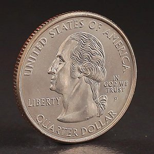 Монета "25 центов 2005 Калифорния США"