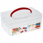 Контейнер универсальный с ручкой Art BOX, 2 секции