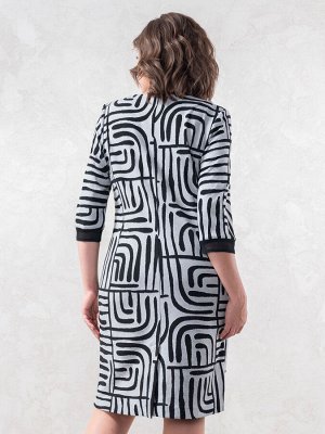 Платье Avanti 1619-1 серый/черный