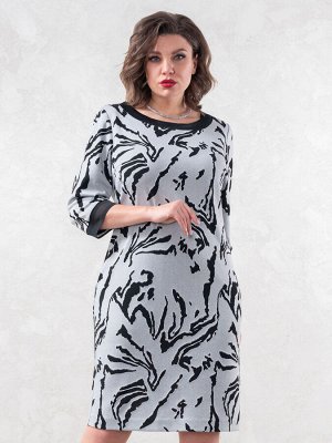 Платье Avanti 1619 серый/черный