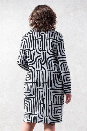 Платье Avanti 1615 серый/черный