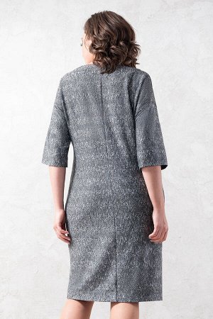Платье Avanti 1613 серый/черный/красный