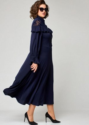 Платье EVA GRANT 7327 темно-синий