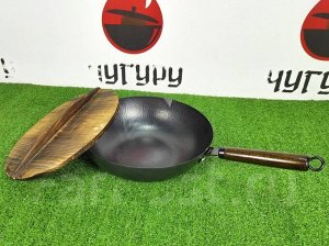 ВОК сковорода с дер. крышкой, 32 см