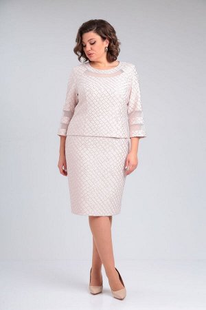 Платье Pocherk 1-003 розовый крестик