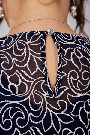 Платье Novella Sharm 3958-A-B молочно-синий