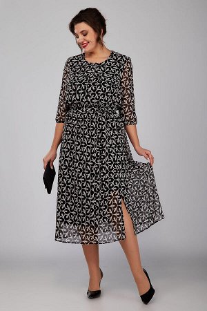 Платье Novella Sharm 3947-а-в-1 черно-белый