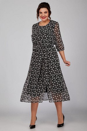 Платье Novella Sharm 3947-а-в-1 черно-белый