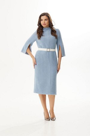 Платье LYUSHe 3541W-Р серо-голубой