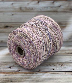 Пряжа для вязания 100 гр,Summer socks (летние носки) 45% меринос 35% хлопок 13% полиамид 7% эластан 460м/100г Светло-розовый микс