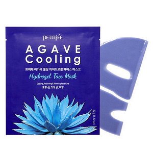 Охлаждающая гидрогелевая маска с экстрактом агавы Petitfee Agave Cooling Hydrogel Face Mask, 32g*1шт