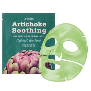 Противоотёчная гидрогелевая маска с артишоком Petitfee Artichoke Soothing Hydrogel Face Mask, 32g*5шт