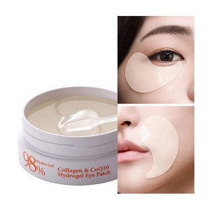 Гидрогелевые патчи для глаз Petitfee Collagen &amp; Q10 Hydrogel Eye Patch, 60шт