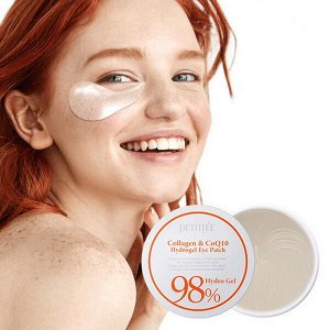 Гидрогелевые патчи для глаз Petitfee Collagen & Q10 Hydrogel Eye Patch, 60шт