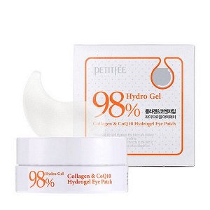 Гидрогелевые патчи для глаз Petitfee Collagen &amp; Q10 Hydrogel Eye Patch, 60шт