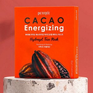 Тонизирующая гидрогелевая маска для лица с какао Petitfee Cacao Energizing Hydrogel Face Mask, 32гр*1шт