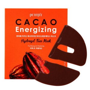 Тонизирующая гидрогелевая маска для лица с какао Petitfee Cacao Energizing Hydrogel Face Mask, 32гр*1шт