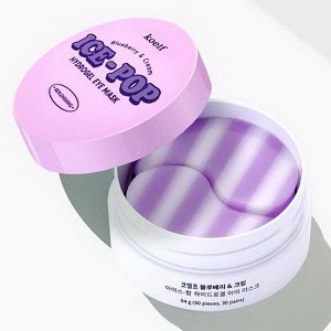 Гидрогелевые патчи с голубикой и сливками Koelf Blueberry&Cream Ice-Pop HydroGel Eye Mask, 60шт