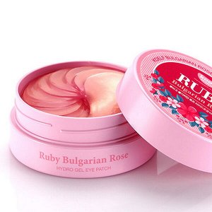 Гидрогелевые патчи для глаз Petitfee KOELF Ruby & Bulgarian Rose Eye Patch, 60шт