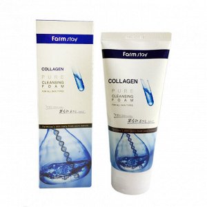 Пенка очищающая с коллагеном Collagen Pure Cleansing Foam FARMSTAY
