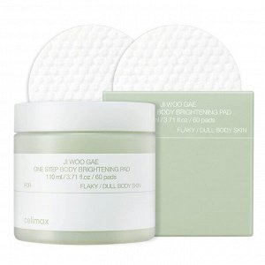 Celimax Осветляющие пэды для тела Ji Woo Gae One Step Body Brightening Pad, 60 шт. (110 мл)