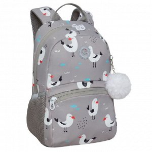 Рюкзак внешкольный GRIZZLY легкий с карманом для ноутбука 13", одним отделением, для девочки