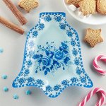 Блюдо сервировочное &quot;Колокольчик. Синева роз&quot;