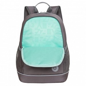 Рюкзак школьный GRIZZLY с карманом для ноутбука 13", жесткой спинкой, двумя отделениями, для девочки