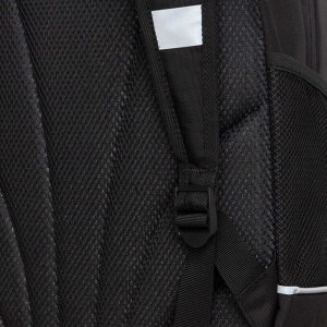 Рюкзак школьный GRIZZLY с карманом для ноутбука 13", жесткой спинкой, двумя отделениями, для девочки
