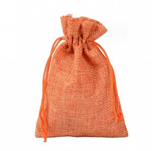 Подарочный льняной мешок для бижутерии 9*7см / мешок из льна для бижу 7*9см