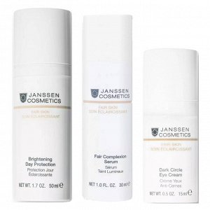 Янсен Косметикс Набор "Осветляющий дневной уход", 3 продукта (Janssen Cosmetics, Fair Skin)