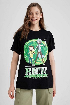 Футболка оверсайз с короткими рукавами Cool Rick and Morty из 100 % хлопка