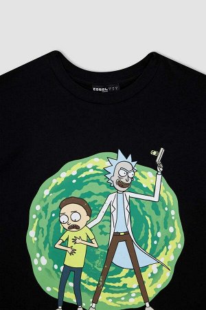 Футболка оверсайз с короткими рукавами Cool Rick and Morty из 100 % хлопка