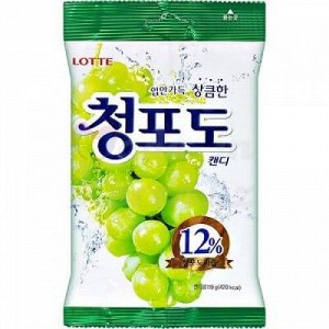 Леденцовая карамель со вкусом зеленого винограда Green Grape Candy 153г