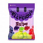 Мармелад, вкус три винограда Jellycious Grape 60гр