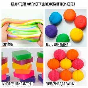 Краситель пищевой гелевый водорастворимый для десертов: индиго, 10 мл.