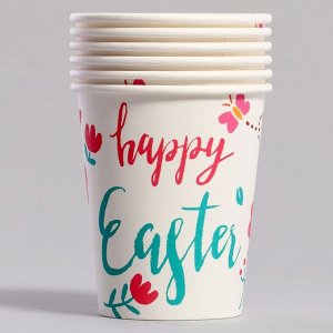 Стаканы бумажные одноразовые «Пасха», 6 шт.