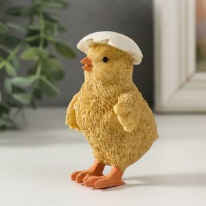 Фигурка полистоун «Цыплёночек под скорлупкой», 8.5x5.5x5.5 см