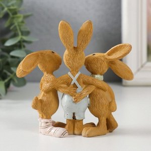 Фигурка полистоун «Зайчата: три друга», 11.5x5x11 см