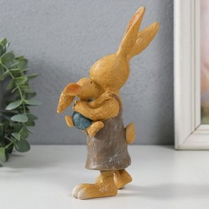 Фигурка полистоун «Мама Зайка с зайчонком», 10x6x18.5 см