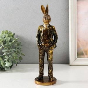 Фигурка полистоун «Заяц в костюме», 8x7.5x26 см