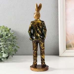 Фигурка полистоун «Заяц в костюме», 8x7.5x26 см