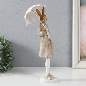 Фигурка полистоун «Заяц с зонтом», 10.5x9x27.5 см