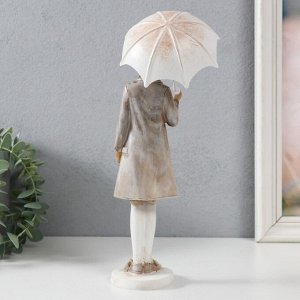 Фигурка полистоун «Заяц с зонтом», 10.5x9x27.5 см