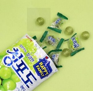 Леденцовая карамель со вкусом зеленого винограда Green Grape Candy 153г